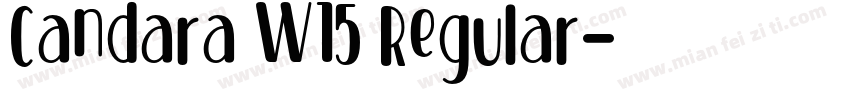 Candara W15 Regular字体转换